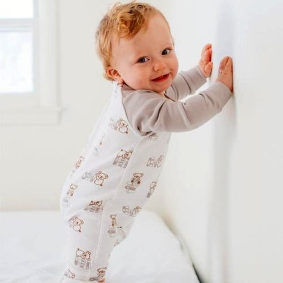 BÈBÈNCA ORGANICS - Unisex Romper - Books Print - Picture 1 of 2